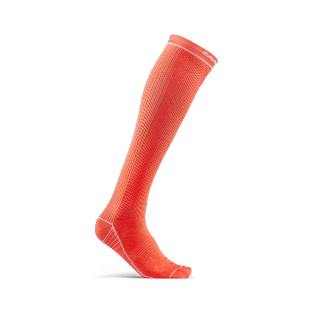 Compression Knee Socks CRAFT Body Control - Orange-White - Orange-White