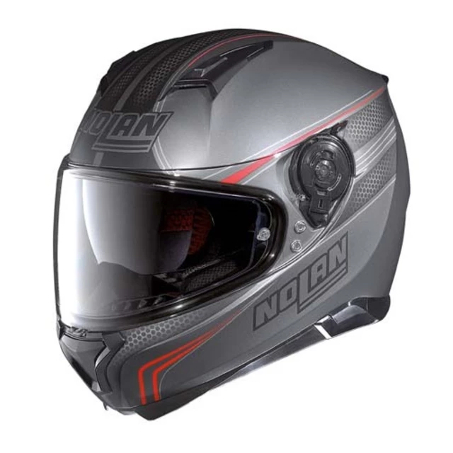Moto Helmet Nolan N87 Rapid N-Com - Flat Lava Grey