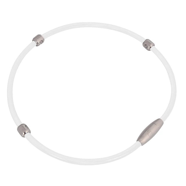 Magnetický náhrdelník inSPORTline Alkione - bílá - bílá