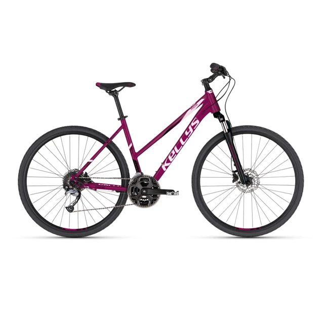 Női cross kerékpár KELLYS PHEEBE 10 28" - modell 2023 - málna - málna