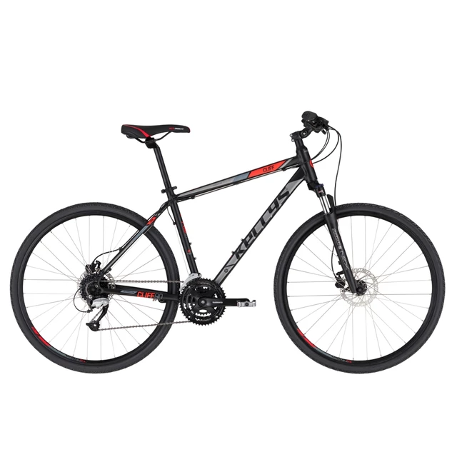 Pánsky crossový bicykel KELLYS CLIFF 90 28" 7.0 - Black Red - inSPORTline