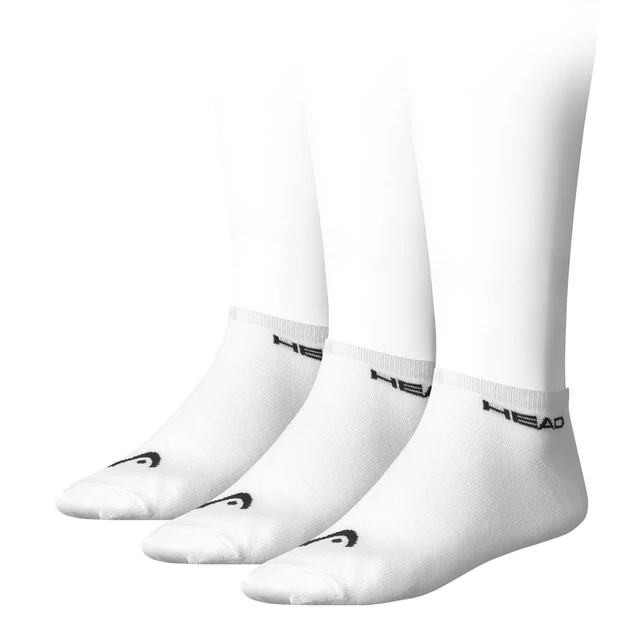 Ankle Socks Head Sneaker UNISEX – 3 Pairs - White-Black