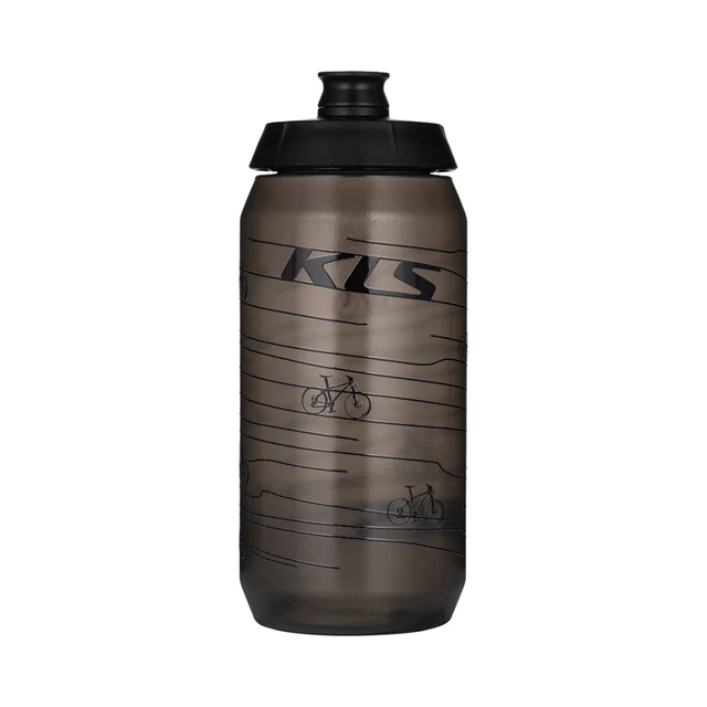 Cyklo fľaša Kellys Kolibri 0,55l - Transparent Black