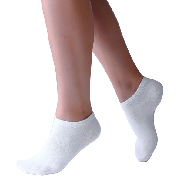 Low Ankle Socks Bamboo - Black - White