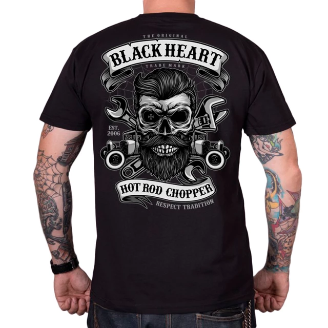 T-Shirt BLACK HEART Respect Tradition - Black