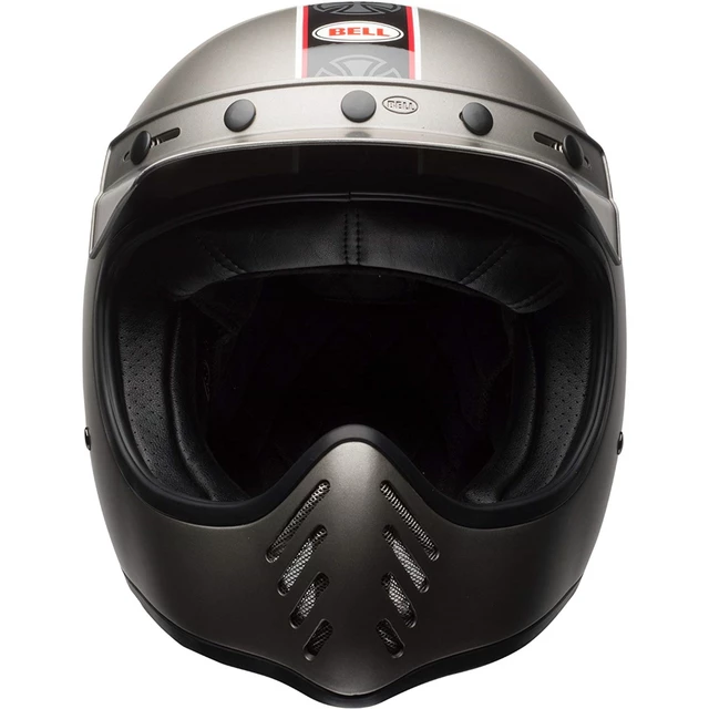 BELL Moto-3 Independent Matte Titanium Motorrad Helm