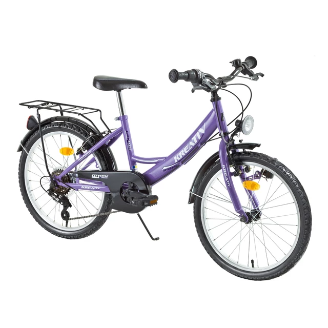 Junior bike DHS Kreativ Citystyle 2414 24" - model 2015 - Purple