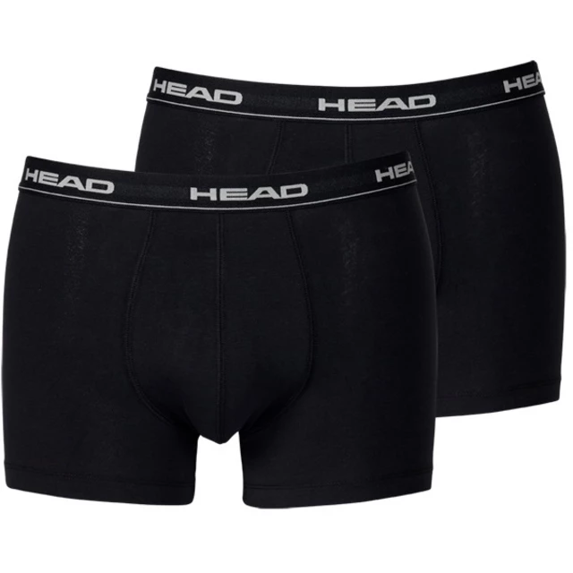 Men’s Boxer Shorts Head Basic Boxer – 2 Pairs - Black-White