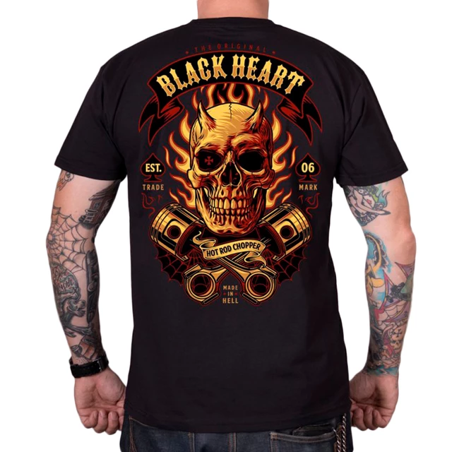 BLACK HEART Hell Boy T-Shirt - schwarz - schwarz