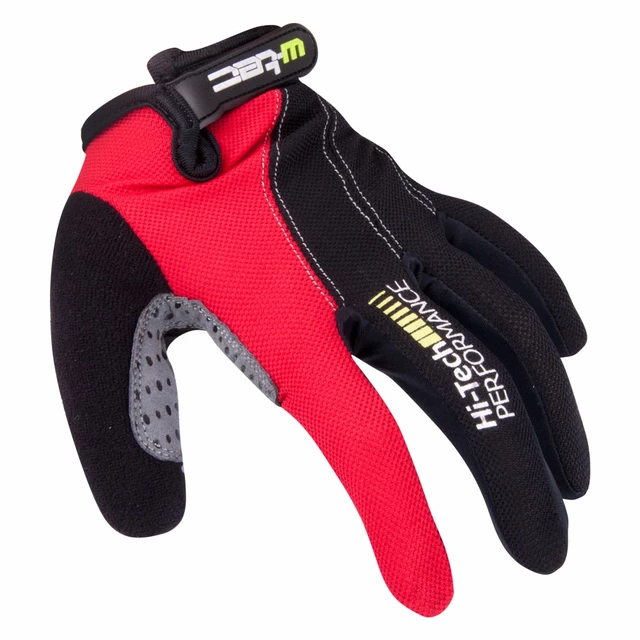Motocross rokavice W-TEC Ratyno - črna-rdeča - črna-rdeča