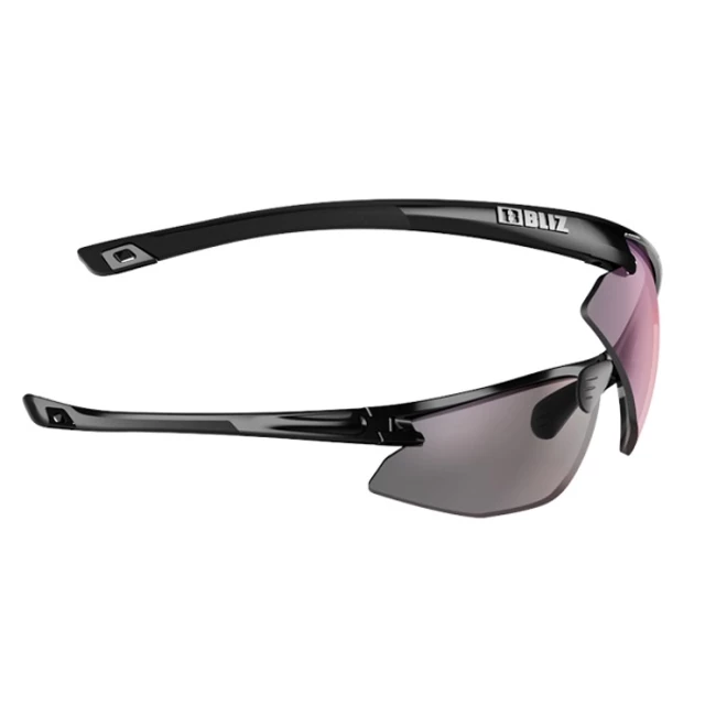 Sportowe okulary przeciwsłoneczne Bliz Motion Multi - czarny z ciemnoniebieskimi szkłami