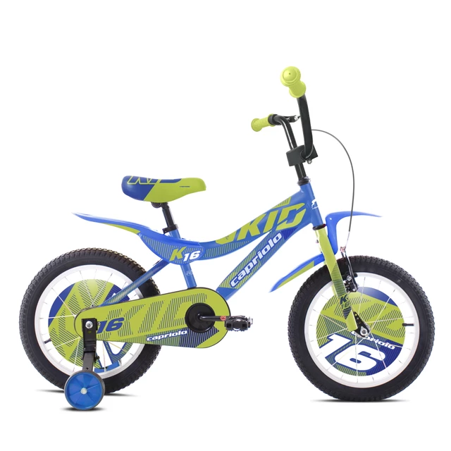 Dětské kolo Capriolo Kid 16" - model 2021 - 2.jakost - modro-limetková