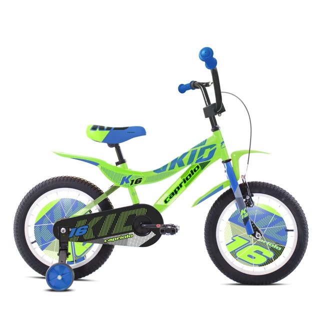 Rowerek dziecięcy Capriolo Kid 16" - Zielony-niebieski - Zielony-niebieski