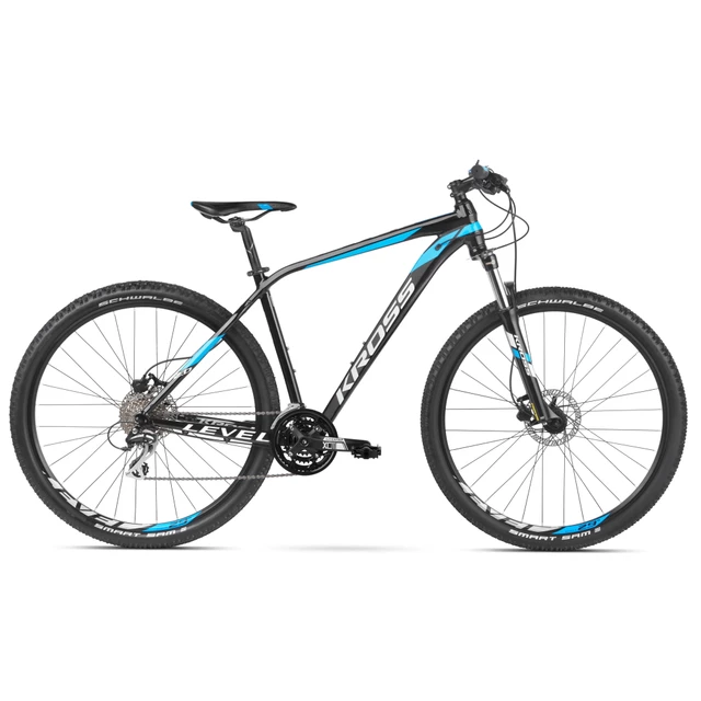 Horský bicykel Kross Level 2.0 27,5" - model 2020 - čierna/biela/modrá -  inSPORTline
