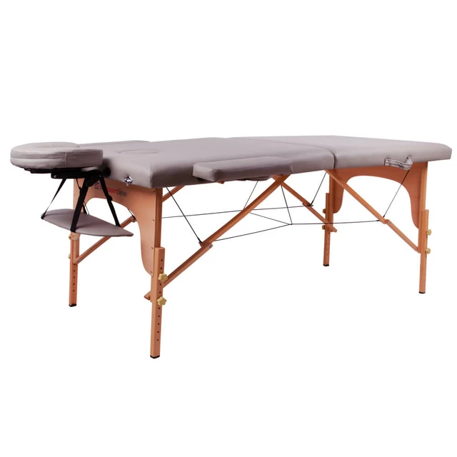 Fa masszázs asztal inSPORTline Taisage - barna - szürke