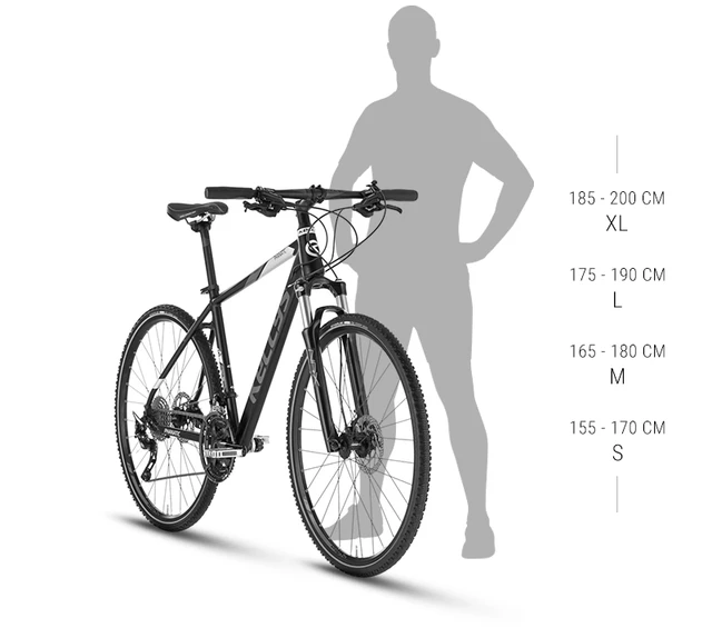 Férfi cross kerékpár KELLYS CLIFF 70 28" - modell 2022 - szürke