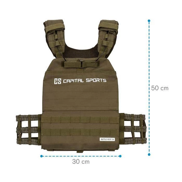 Weighted Vest Capital Sports Battlevest 2.0 2 x 4 kg – Green