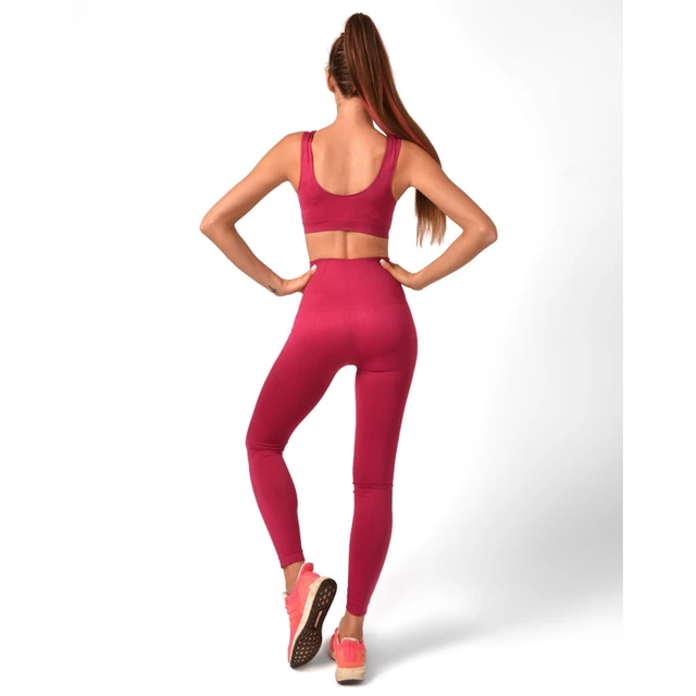 Women’s Leggings Boco Wear Burgund Plain Push Up - Pink