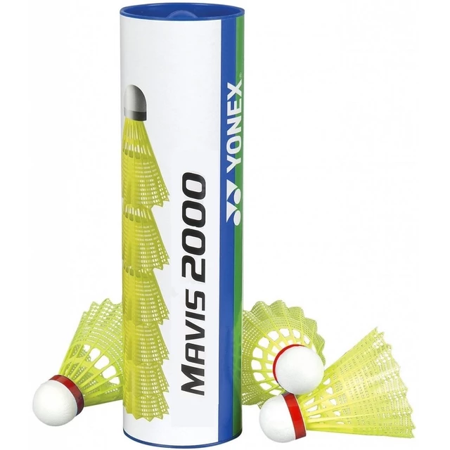Badminton-Bälle Yonex Mavis 2000 - roter Streifen