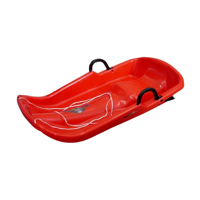 Plastic Snow Sled Twister - Bright Blue - Red