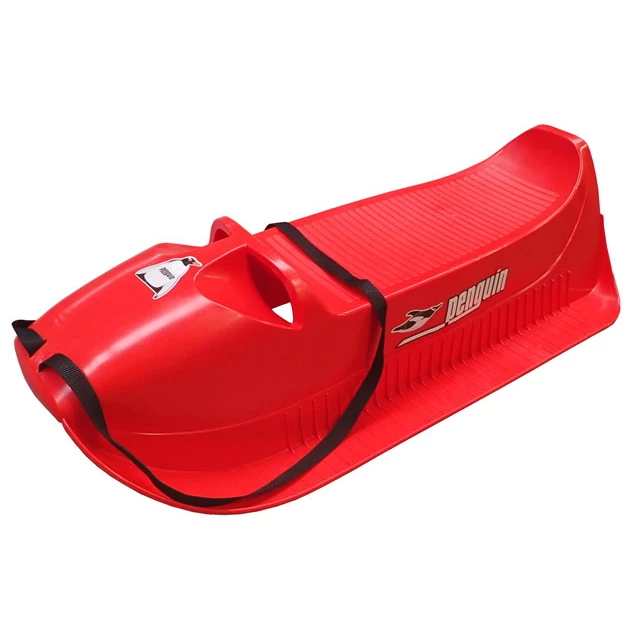 Plastic Snow Sled Alfa Pinguin - Red - Red