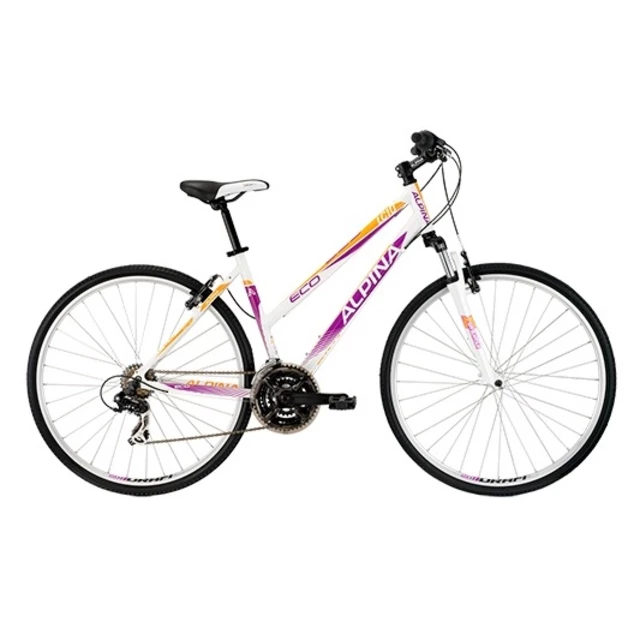Dámsky crossový bicykel KELLYS ALPINA ECO LC10 - model 2015 - bielo-ružová