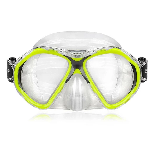 Maska do nurkowania snorkelingu Aropec Mantis - Limonka - Limonka