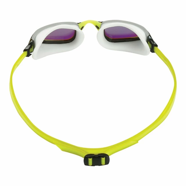 Okulary pływackie Aqua Sphere Fastlane Yellow Titanium Mirrored - Biało-żółty