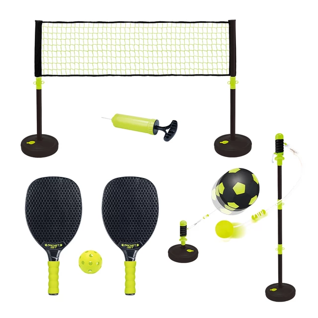 Zestaw gier 3w1 pickleball, tetherball, kickball inSPORTline CS190