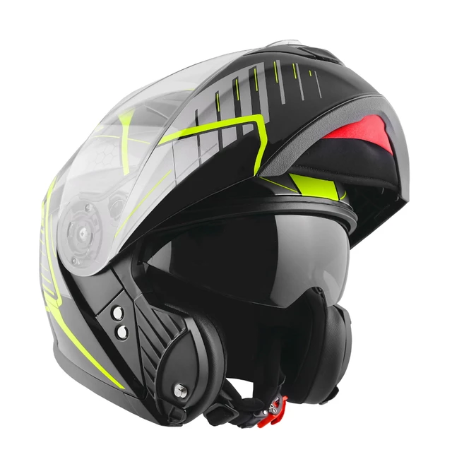 Motorcycle Helmet Yohe 950-16 - Black Grey