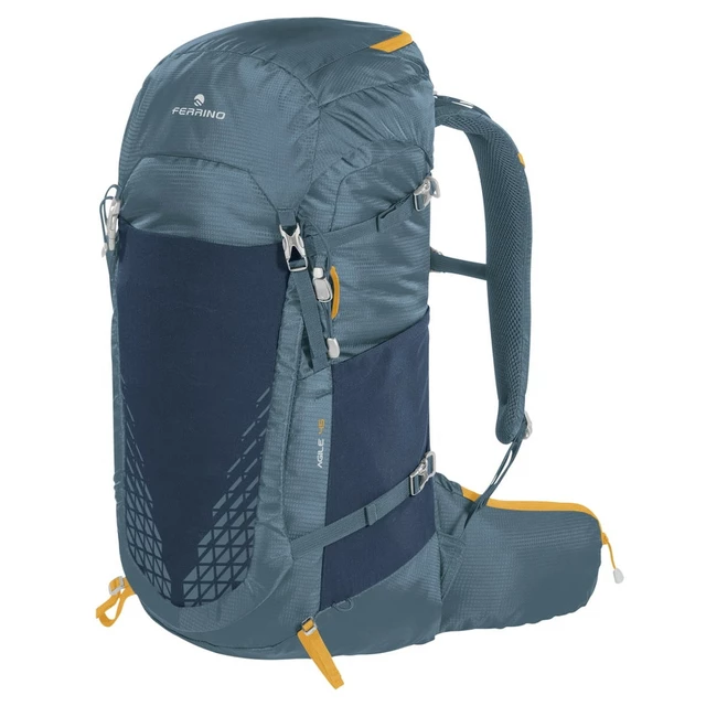 Plecak turystyczny FERRINO Agile 45 SS23 - Czarny - Niebieski