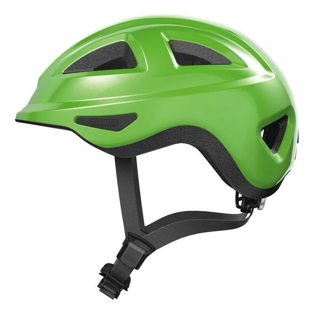 Children’s Cycling Helmet Abus Anuky 2.0 - White Football - Sparkling Green