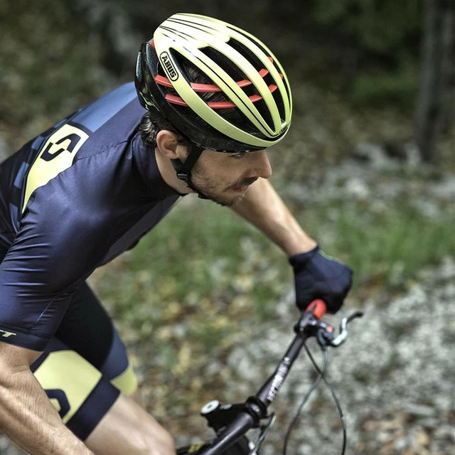 Cycling Helmet Abus Aventor - Neon Yellow