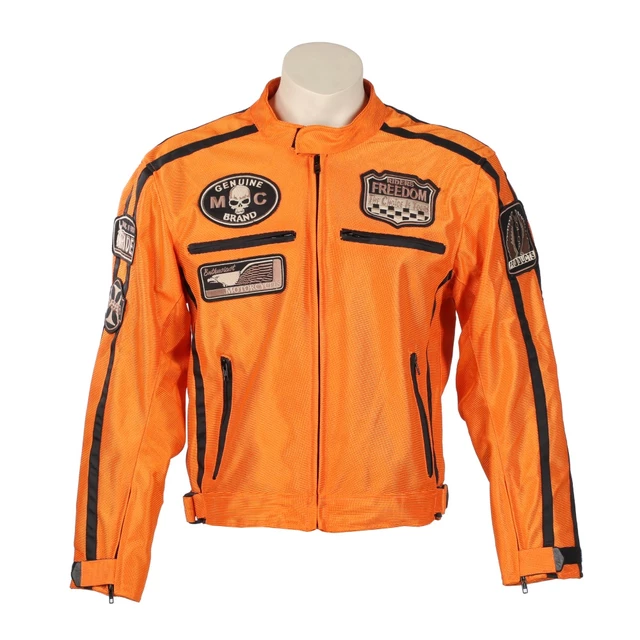 Nyári motoros kabát BOS 6488 narancssárga - narancssárga