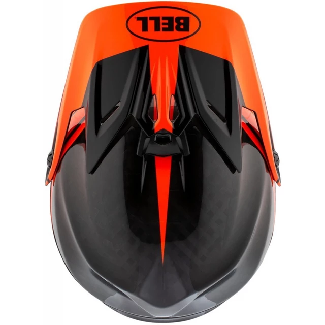 Motocross-Helm BELL Moto-9 - orange-schwarz