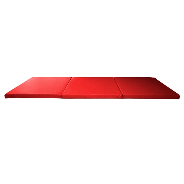 Folding Gymnastics Mat inSPORTline Pliago 180x60x5 - Red - Red