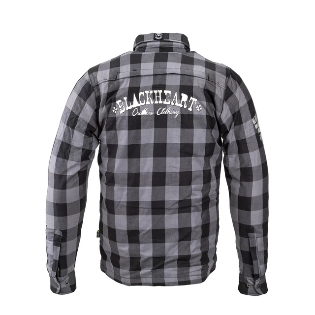 Flanelová košile W-TEC Black Heart Reginald s aramidem - šedo-černá