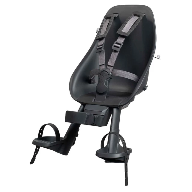 Front-Mounted Child Bike Seat w/ Adaptor Urban Iki - Bincho Black/Bincho Black
