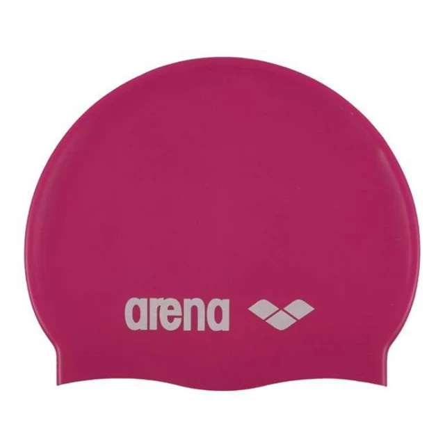 Plavecká čepice Arena Classic Silicone JR - lime - růžová