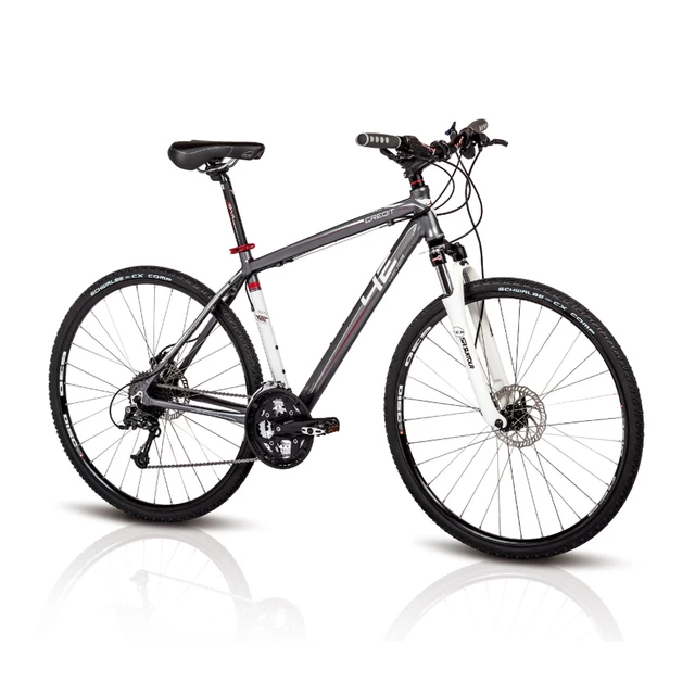 Cross Bike 4EVER Credit 2014 - disc brake - Grey-White