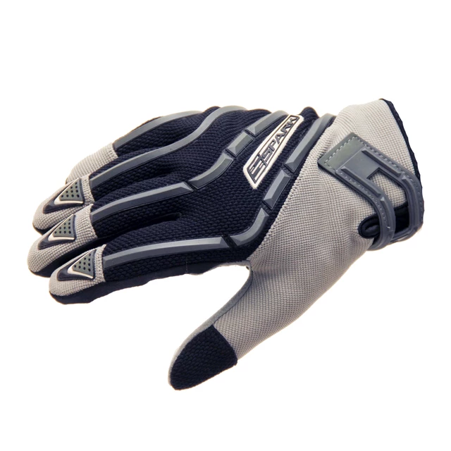 Motocross Gloves Spark Cross Textil - Grey