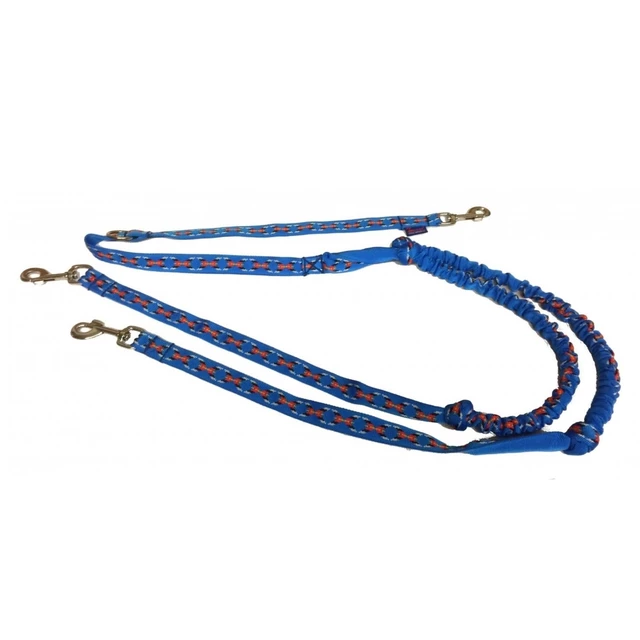 Leash with shock-absorber for 2 dogs over10 kg CRUSSIS