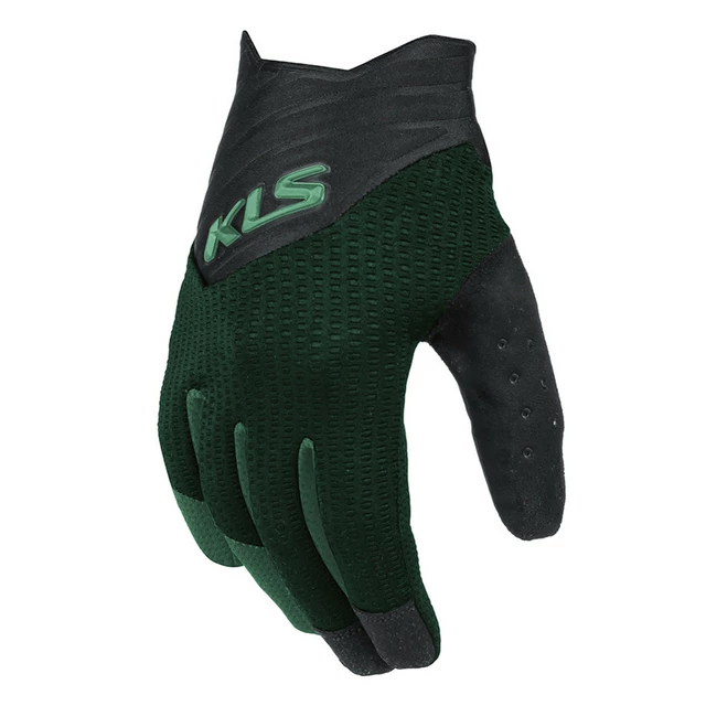 Cyklo rukavice Kellys Cutout Long - zelená - zelená