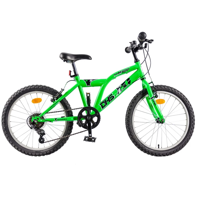 Detský bicykel DHS Kid Racer II 2021 20"- model 2013 - zelená
