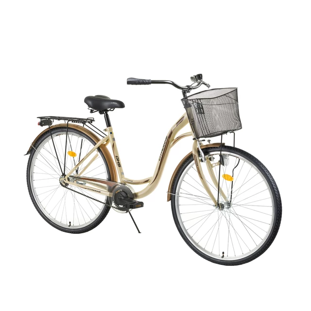 Női városi kerékpár DHS Citadinne 2832 28"- 2016 modell - barna