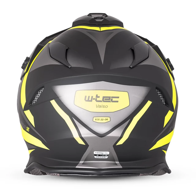 W-TEC Valso Grafik Motorradhelm - bílo-červeno-modrá