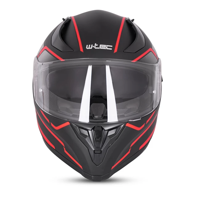 Full-Face Motorcycle Helmet W-TEC Vesco - Black Matt-Reflex