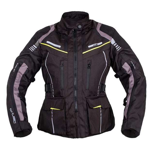 Women’s Touring Motorcycle Jacket W-TEC Smackton Lady - Black-Green