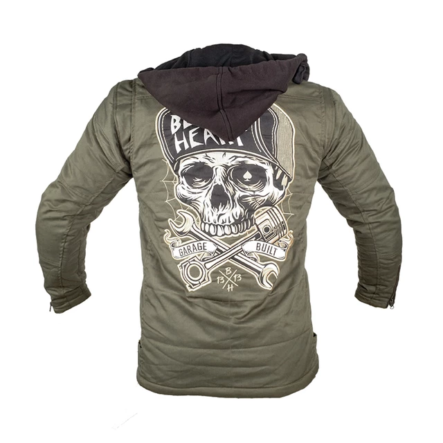 Men’s Aramid Fiber-Reinforced Jacket W-TEC Black Heart Hat Skull