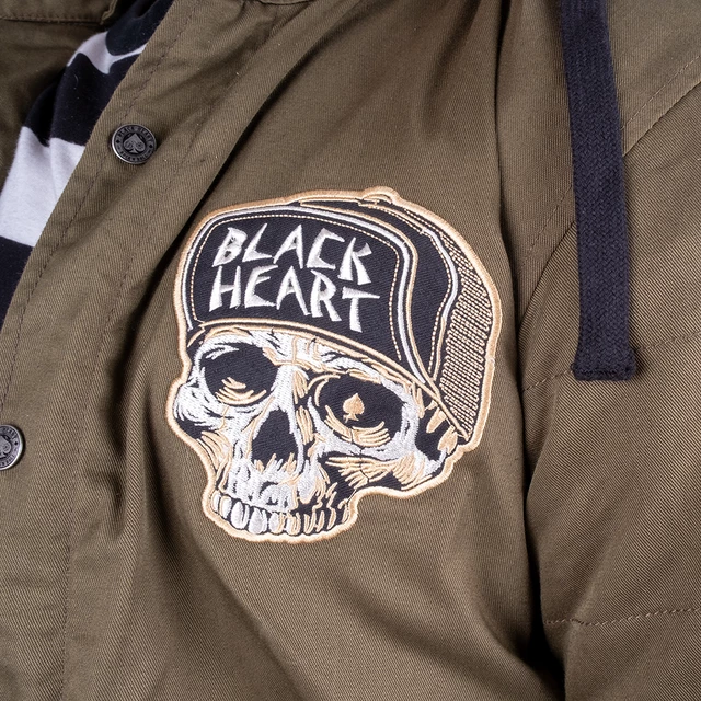 Męska kurtka motocyklowa z aramidem W-TEC Black Heart Hat Skull Jacket